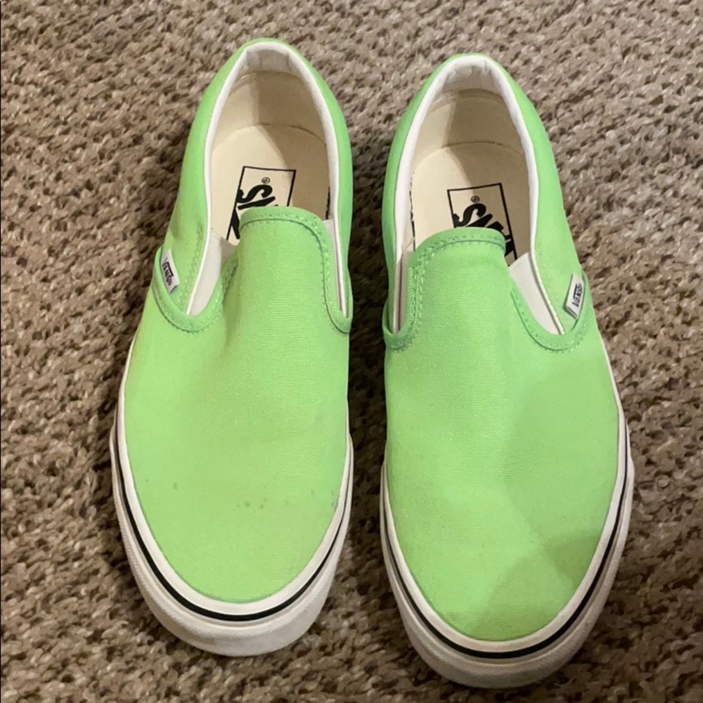 Used Neon Green Vans